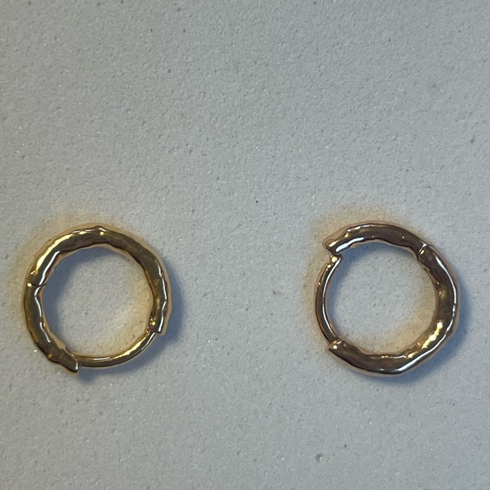 MONICA VINADER Gold Siren Muse Hoop Huggie Earrings